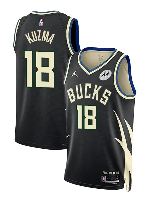 Kyle Kuzma Swingman Jersey – Jordan 2022 Statement Edition Milwaukee Bucks 1