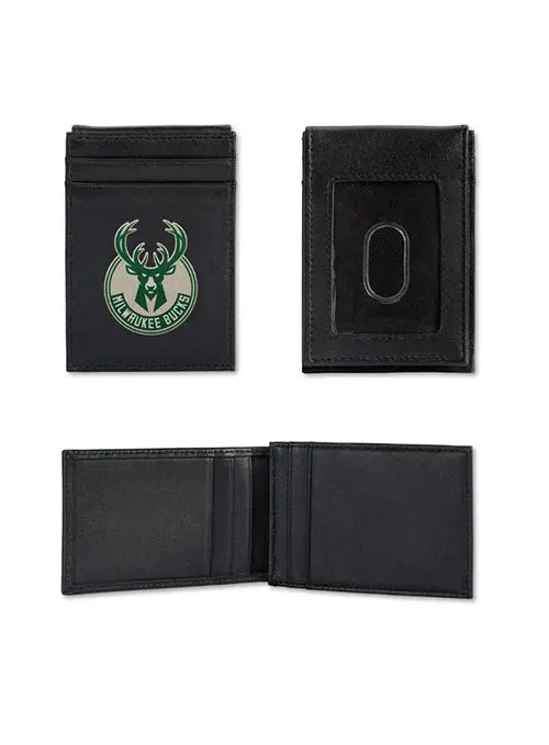 Leather Front-Pocket Wallet – Rico Milwaukee Bucks Black Edition 1