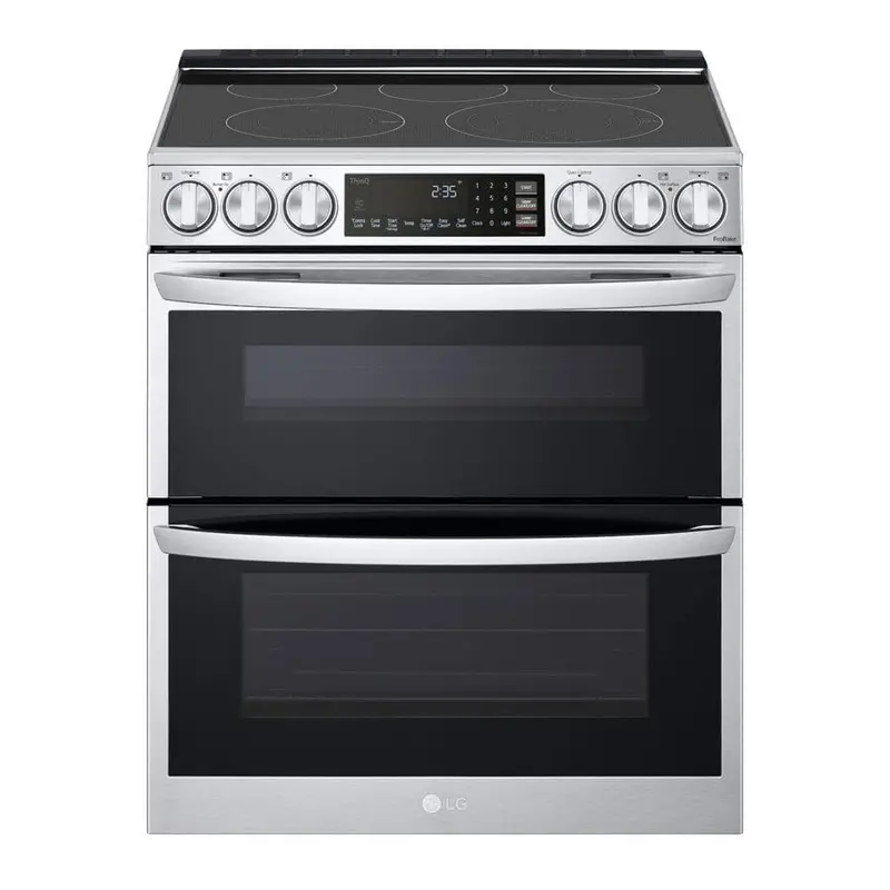 Lg 7.3 Cu. Ft. Smart Slide-In Electric Range With Dual Ovens, Probake, Instaview, And Printproof Stainless Steel 1