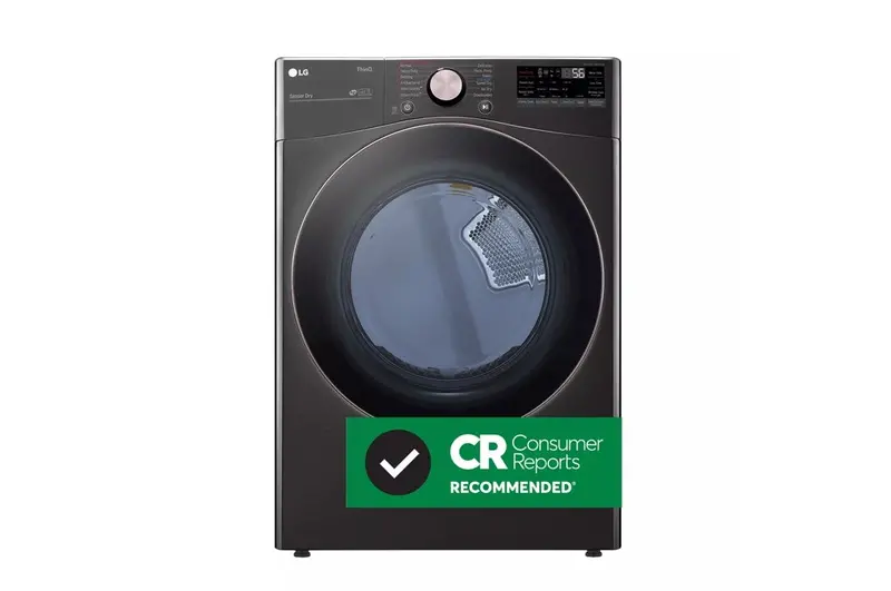 Lg 7.4 Cu. Ft. Wi-Fi Enabled Front Load Electric Dryer Featuring Turbosteam™ & Ai 1