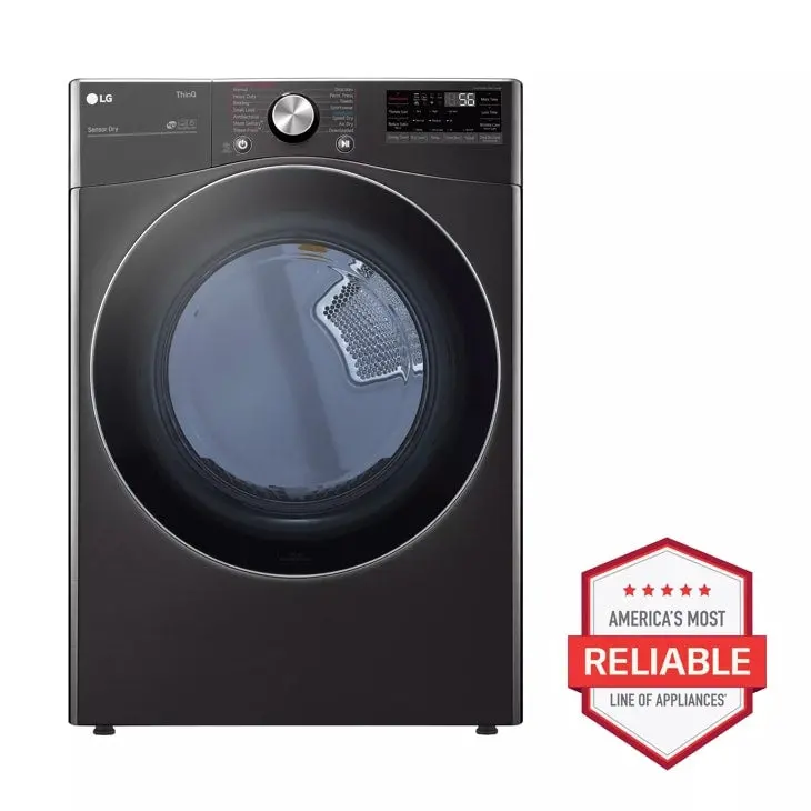Lg 7.4 Cu. Ft. Wi-Fi Enabled Front Load Electric Dryer With Turbosteam™ & Ai Intelligence 1