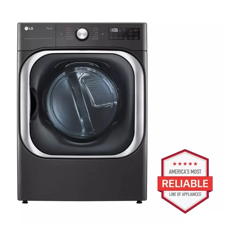 Lg 9.0 Cu. Ft. Mega-Capacity Wi-Fi Enabled Electric Dryer With Turbosteam™ & Ai Intelligence 1