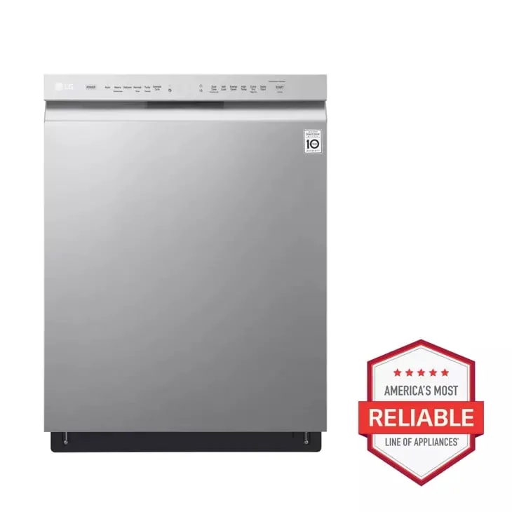 Lg Front-Load Dishwasher With Quadwash™ Cleaning And Adjustable Easyrack™ Plus 1
