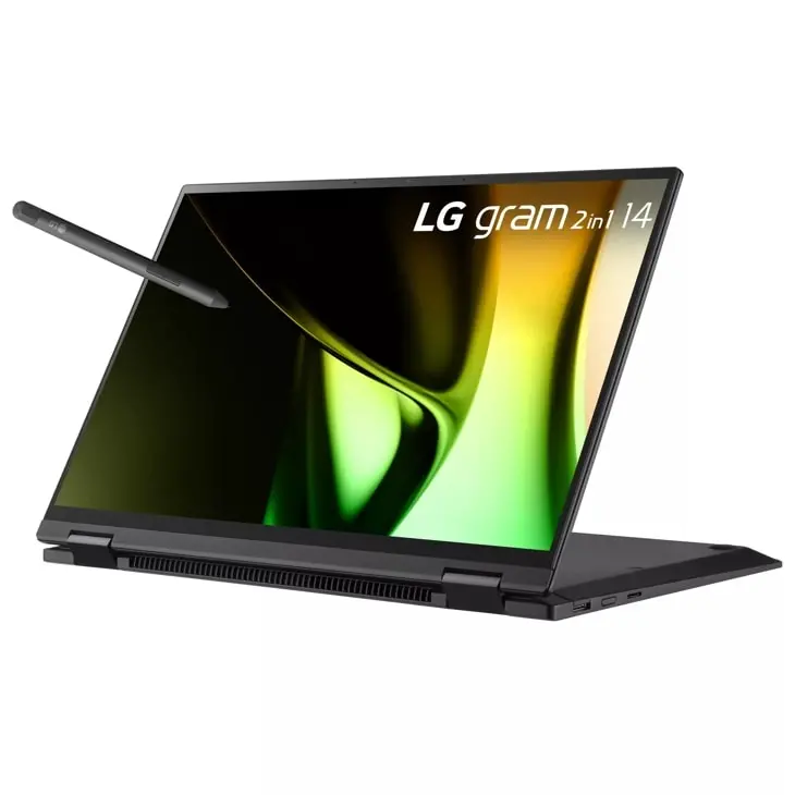 Lg Gram 14-Inch 2-In-1 Ultralight Laptop Powered By Intel Core Ultra 7 (Evo Certified), 32Gb Ram, 1Tb Ssd, Windows 11 Home, Obsidian Black 1