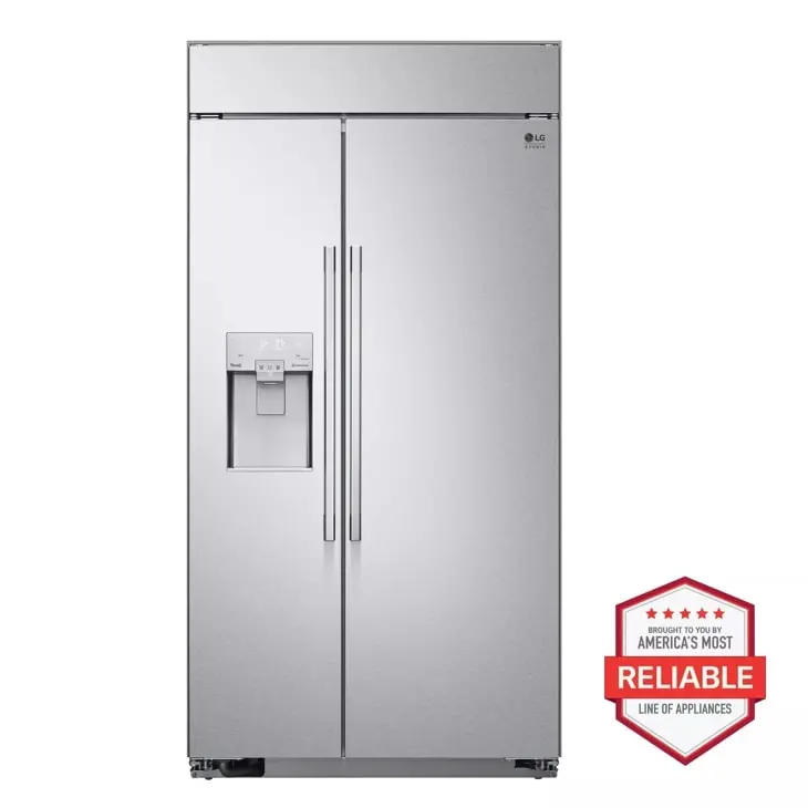 Lg Studio 26 Cu. Ft. Built-In Smart Side-By-Side Refrigerator With Ice & Water Dispenser 1
