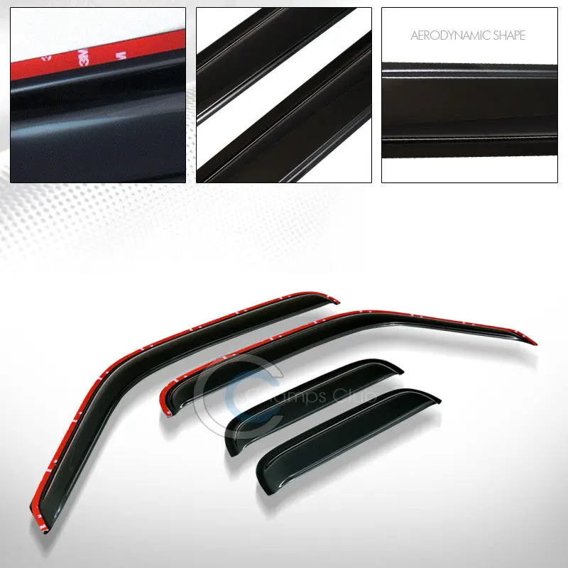 Low-Profile In-Channel Vent Visors For 1993–2011 Ford Ranger & Mazda B-Series (B2300/B2500, Extended/Super Cab) 1