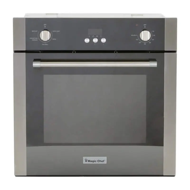 Magic Chef 24-In Single Electric Wall Oven – Convection Cooking, Stainless Steel Finish 1
