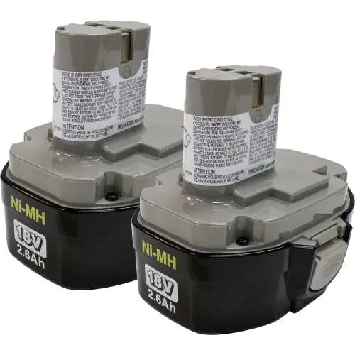 Makita 194158-6 18V Ni-Mh 2.6Ah Pod-Style Battery – 2-Pack 1