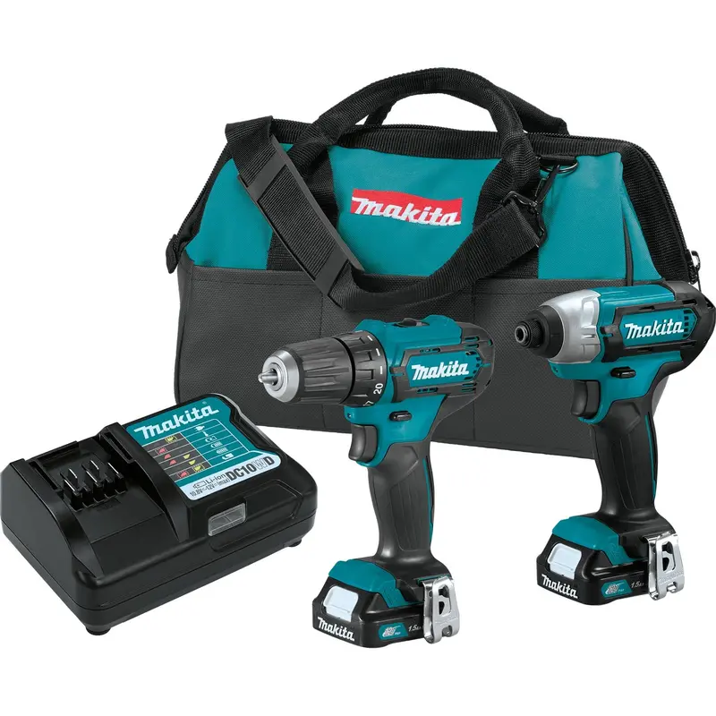 Makita Ct232 12V Cxt 2-Piece Cordless Combo Kit With 1.5Ah Batteries 1