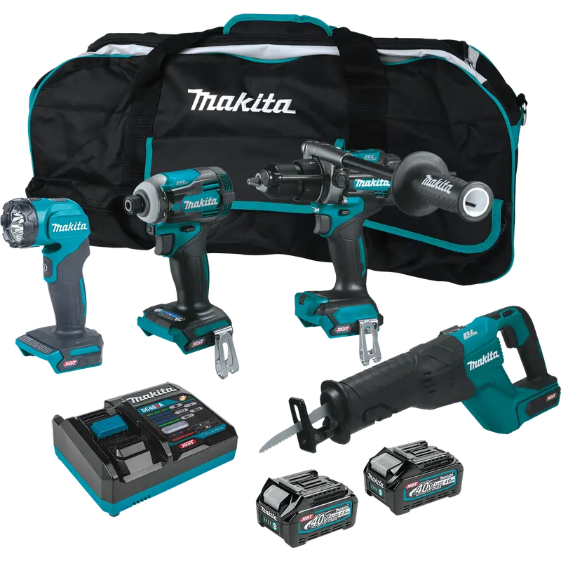 Makita Gt401M1D1 40V Xgt 4-Tool Cordless Combo Kit With Dual-Capacity Batteries 1