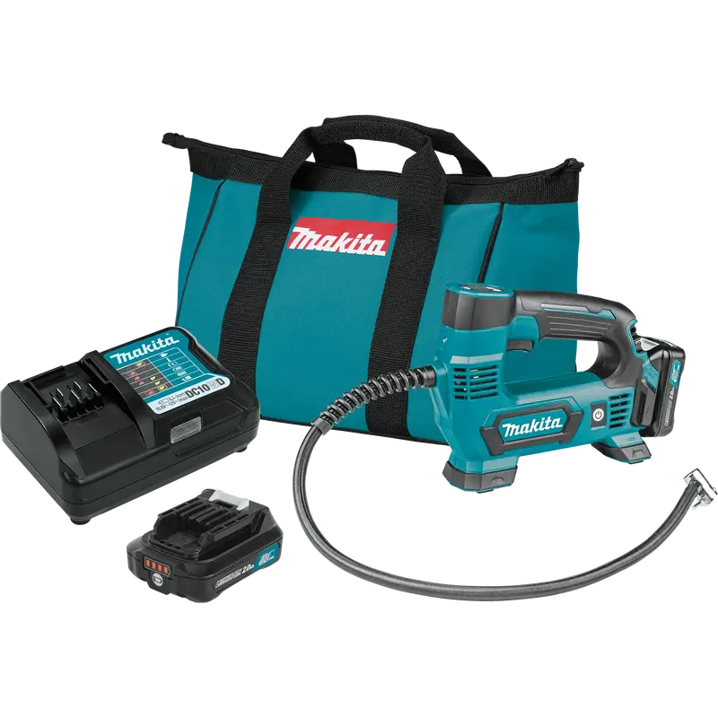 Makita Mp100Dwrx1 12V Max Cxt® Lithium-Ion Cordless Inflator Kit With 2.0Ah Battery 1