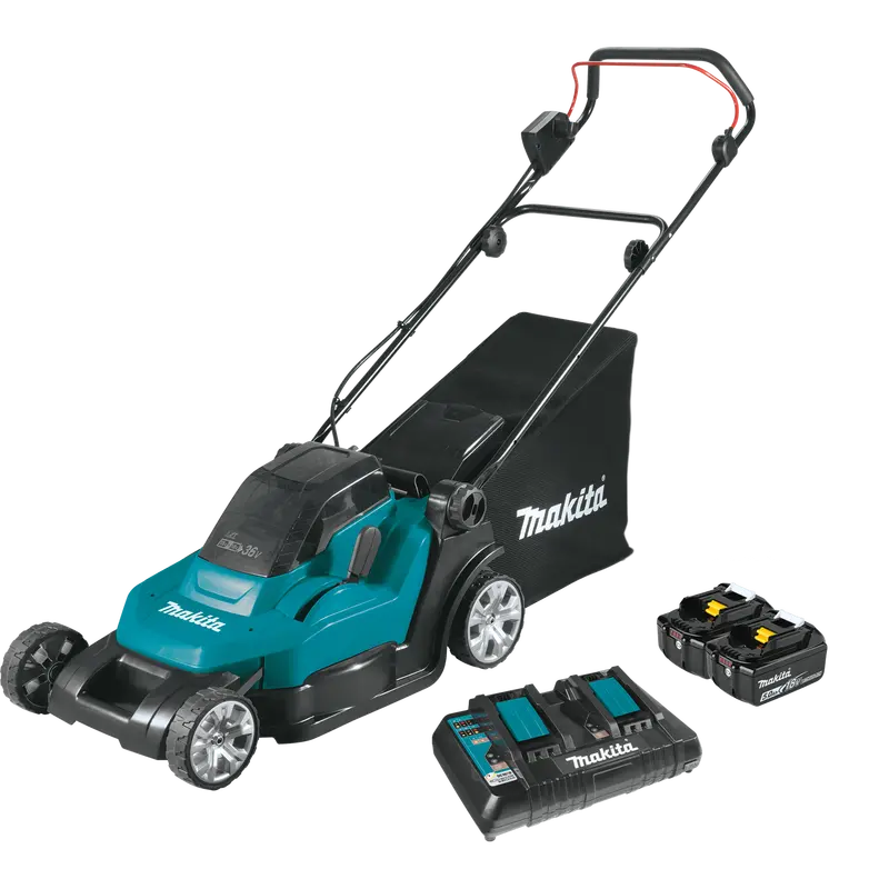 Makita Xml05Pt 36V (Dual 18V) Lxt Residential Lawn Mower Kit – 17" Deck, 5.0Ah Battery 1