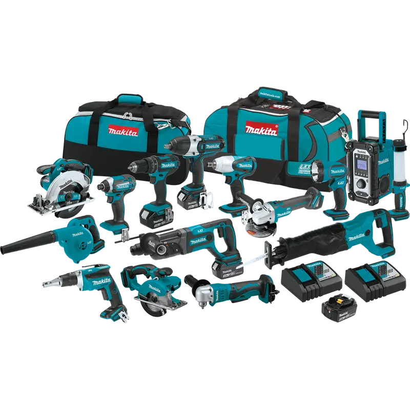 Makita Xt1501 18V Lxt 15-Piece Cordless Combo Kit – Includes 3.0Ah Batteries 1