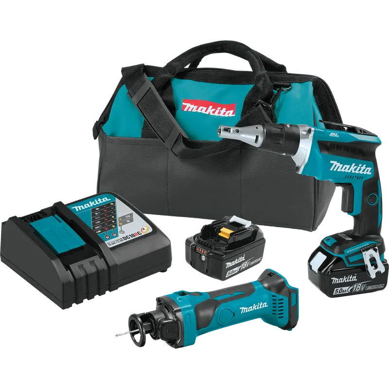 Makita Xt255T 18V Lxt 2-Piece Cordless Combo Kit – Includes 5.0Ah Batteries 1