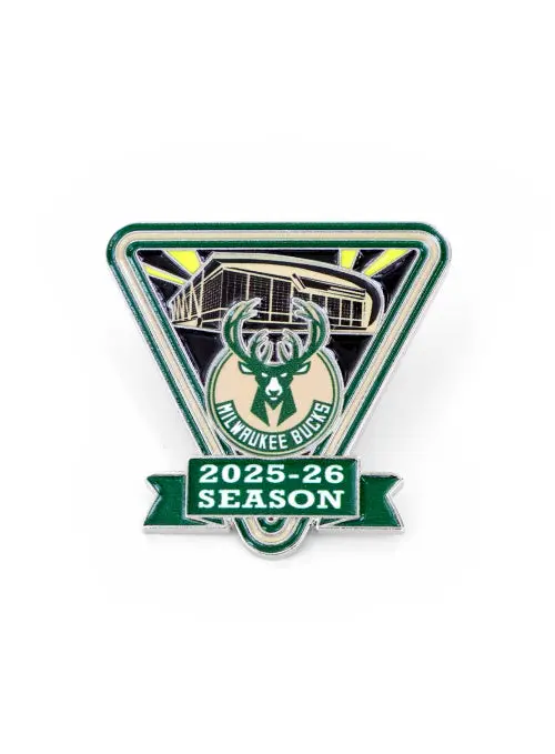 Milwaukee Bucks 2025–26 Season Collectible Enamel Pin – Aminco 1