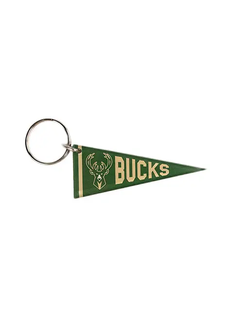 Milwaukee Bucks Acrylic Pennant Keychain – Official Team Souvenir 1