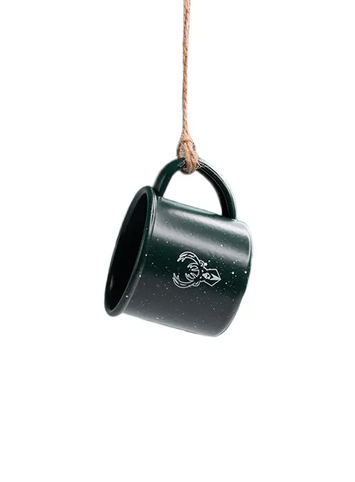 Milwaukee Bucks Campfire Metal Mug Ornament – Holiday Or Game Day Decor 1