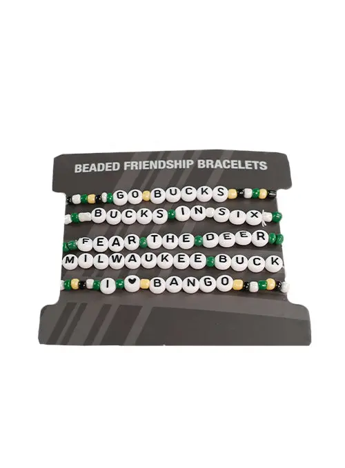 Milwaukee Bucks Friendship Bracelet Set – 5-Piece Assortment 1