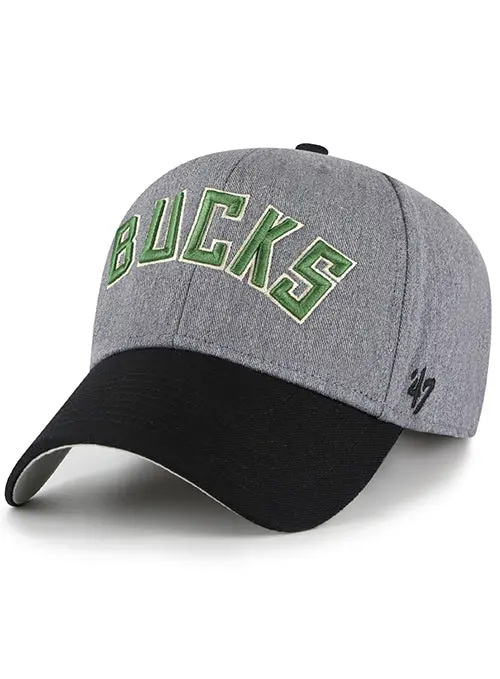 Milwaukee Bucks Granite Script Mvp Adjustable Hat – '47 Brand 1