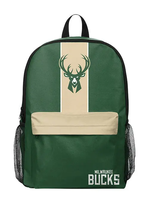 Milwaukee Bucks Green Stripe Backpack – Foco Stadium Essentials 1
