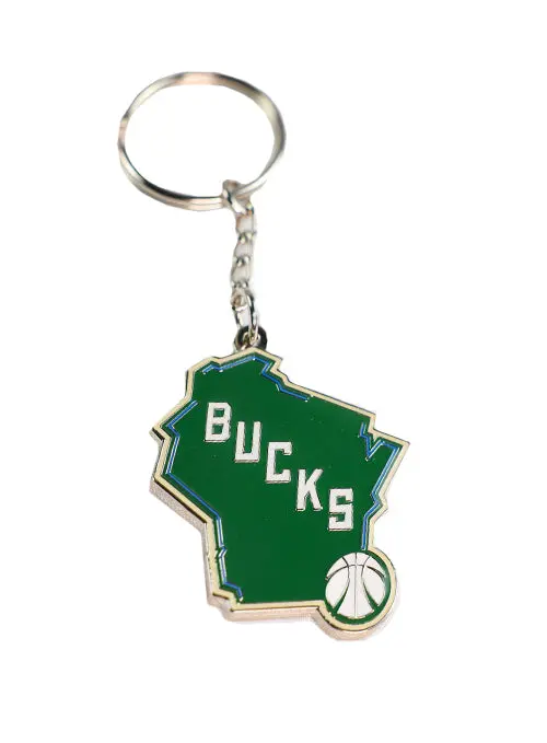 Milwaukee Bucks State Emblem Keychain – Pro Specialties Group 1
