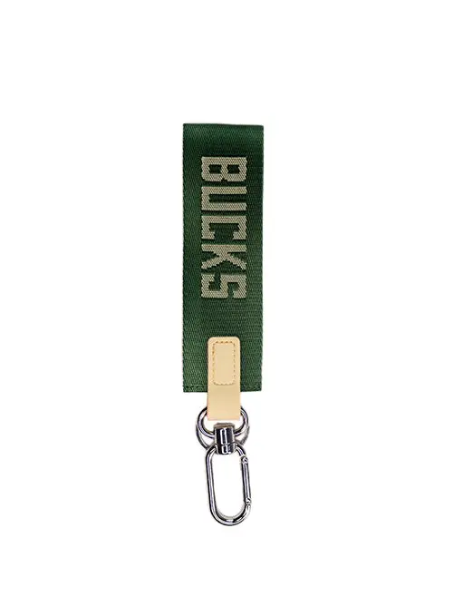 Milwaukee Bucks Wordmark Nylon Keychain Strap 1