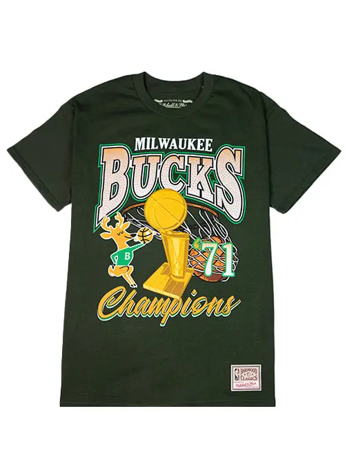 Mitchell & Ness 1971 Nba Champions Milwaukee Bucks T-Shirt 1