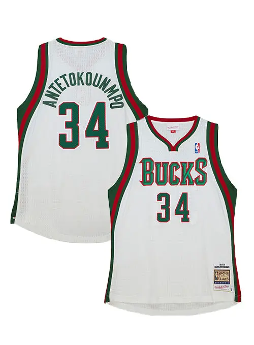 Mitchell & Ness Hwc '13 Giannis Antetokounmpo Milwaukee Bucks Authentic Jersey 1