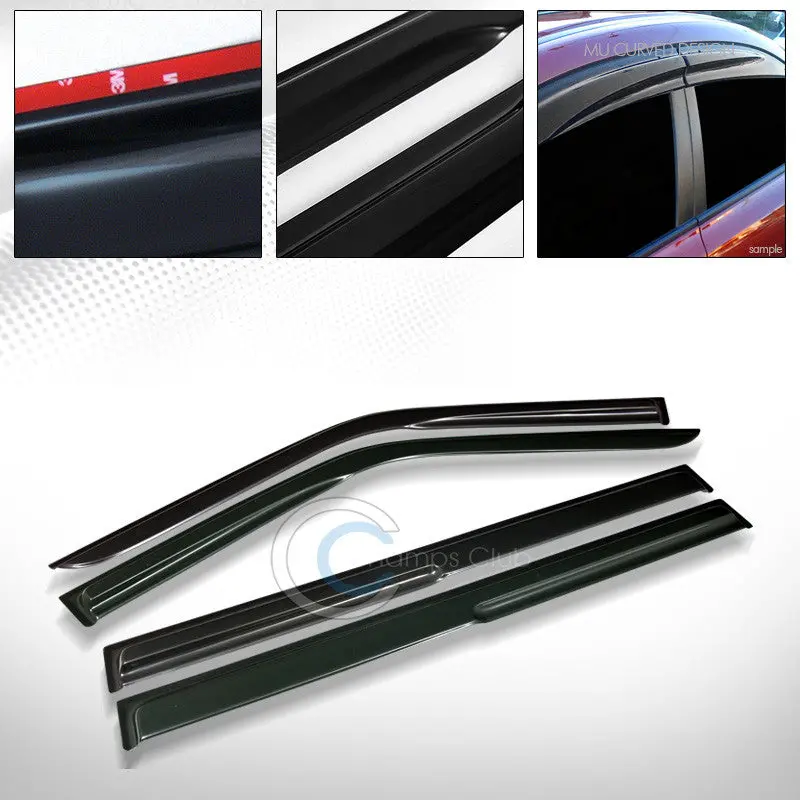 Modern Smoke Vent Deflectors For 2009–2017 Ford Flex (Sun/Rain Guard) 1