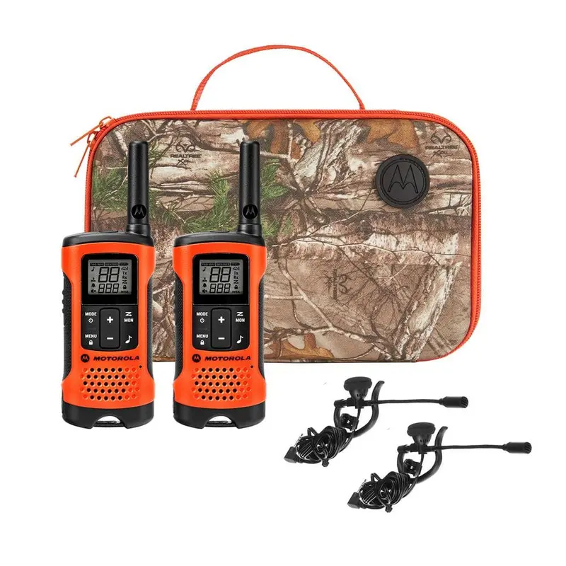 Motorola Talkabout T265 Sportsman Edition Radios – Orange/Black Rechargeable 2-Pack 1