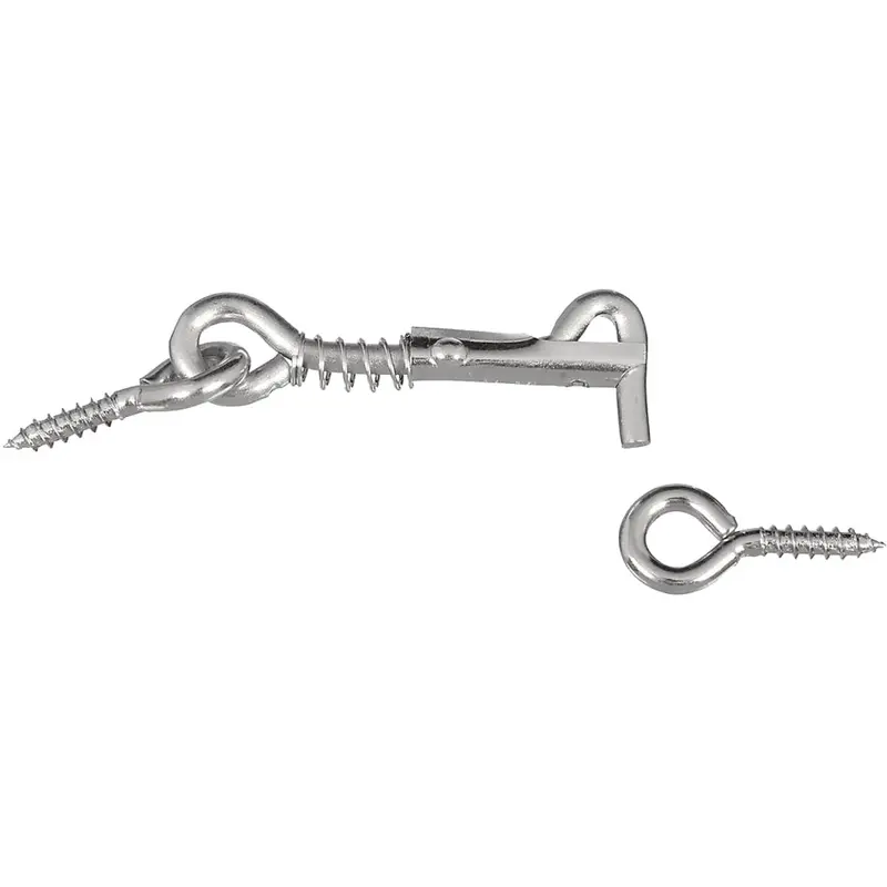 National Steel Safety Gate Hook-And-Eye Bolt – 2-Inch Industrial-Grade Hardware 1