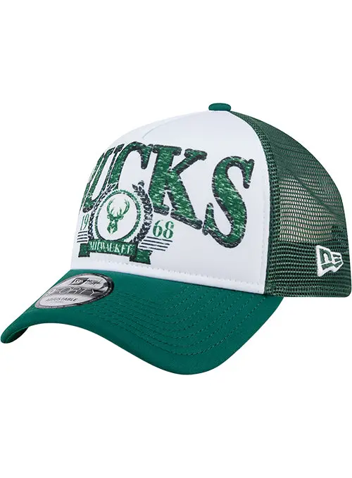 New Era Foam Distress Adjustable Cap – Milwaukee Bucks 9Forty 1