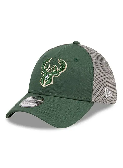 New Era Neo Icon 39Thirty Flex Fit Hat – Milwaukee Bucks Comfort Stretch Cap 1