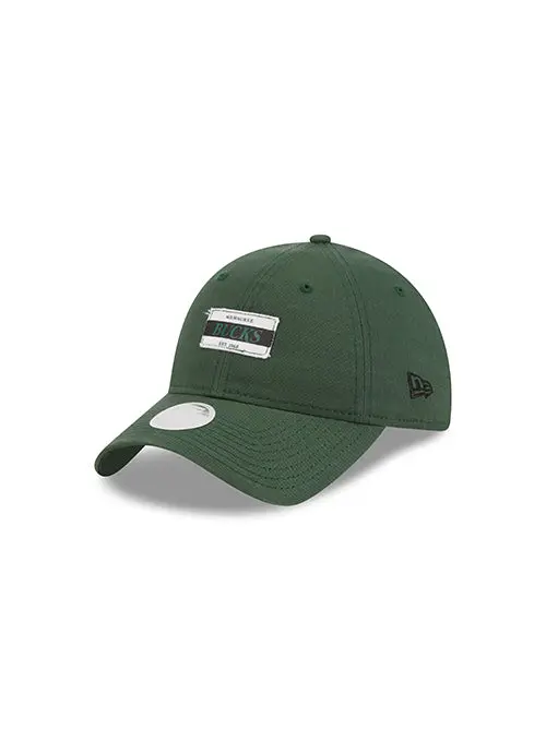 New Era Women'S 9Twenty Milwaukee Bucks Adjustable Hat 1
