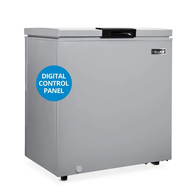 Newair 5 Cu. Ft. Mini Chest Freezer In Cool Grey – Digital Temp Control & Manual Defrost 1