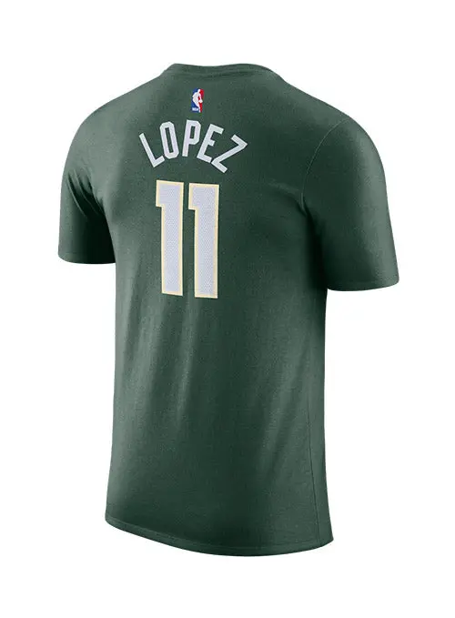 Nike Brook Lopez Milwaukee Bucks Icon Edition T-Shirt 1