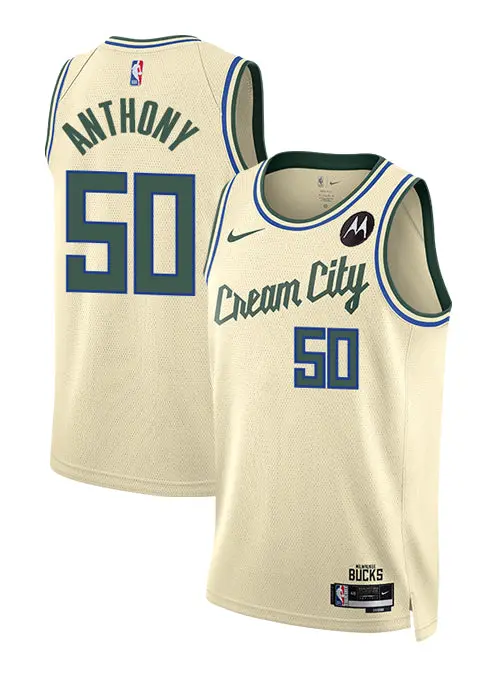 Nike Milwaukee Bucks 2025–26 City Edition Swingman Jersey – Cole Anthony Inspired 1