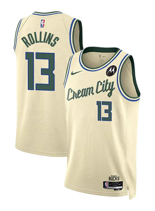 Nike Ryan Rollins 2025-26 Milwaukee Bucks City Edition Swingman Jersey 1