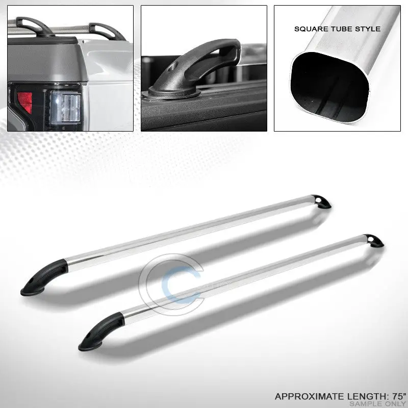 Nylon-And-Stainless Steel Square Side Rail — For 1973–1987 Chevy/Gmc C/K C10 Trucks With 6.5-Foot Beds 1