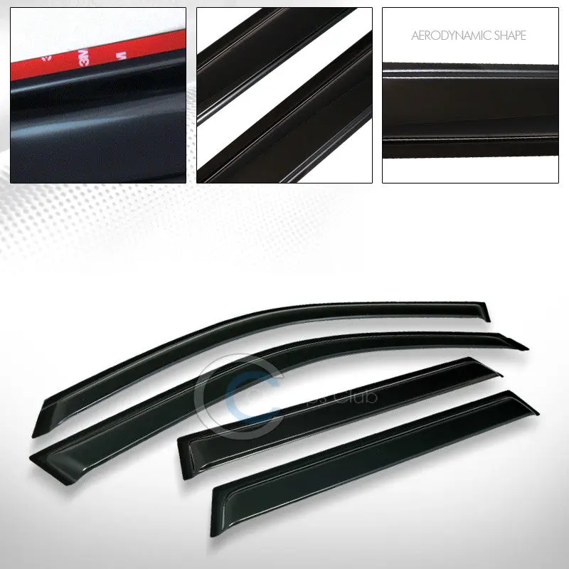 Oe-Style Smoke Vent Visors (4-Piece) For 2001–2010 Bmw X5 (E53/E70) 1
