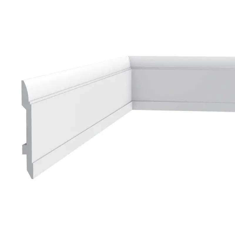 Orac Decor High-Impact Polystyrene Baseboard: 5/8" D X 5-7/8" W X 78-3/4" L (17 Pcs) 1