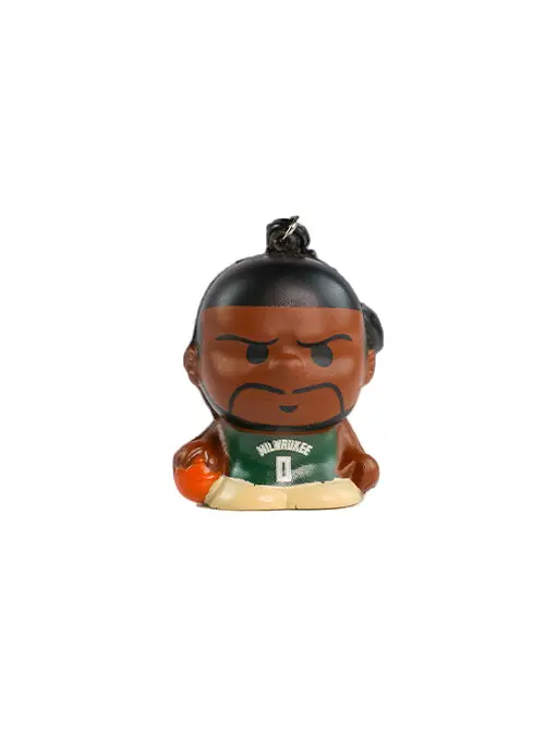 Party Animal Damian Lillard Milwaukee Bucks Squeeze Keychain 1