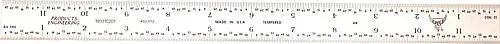 Pec Tools 262-006Ct 6-Inch E/M Rigid Certified Measuring Rule 1