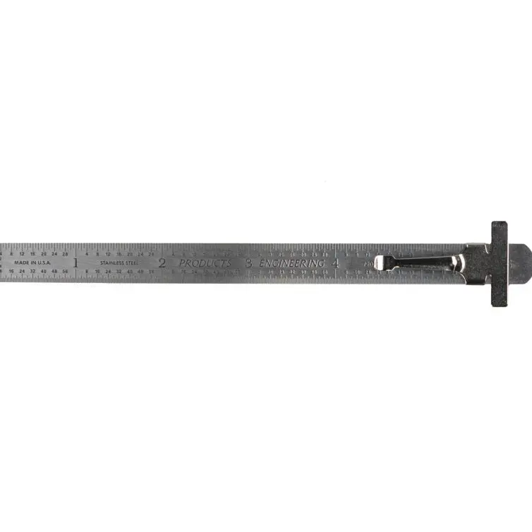Pec Tools 7202-Ss6 6-Inch Round-End Flexible Stainless Steel Rule 1