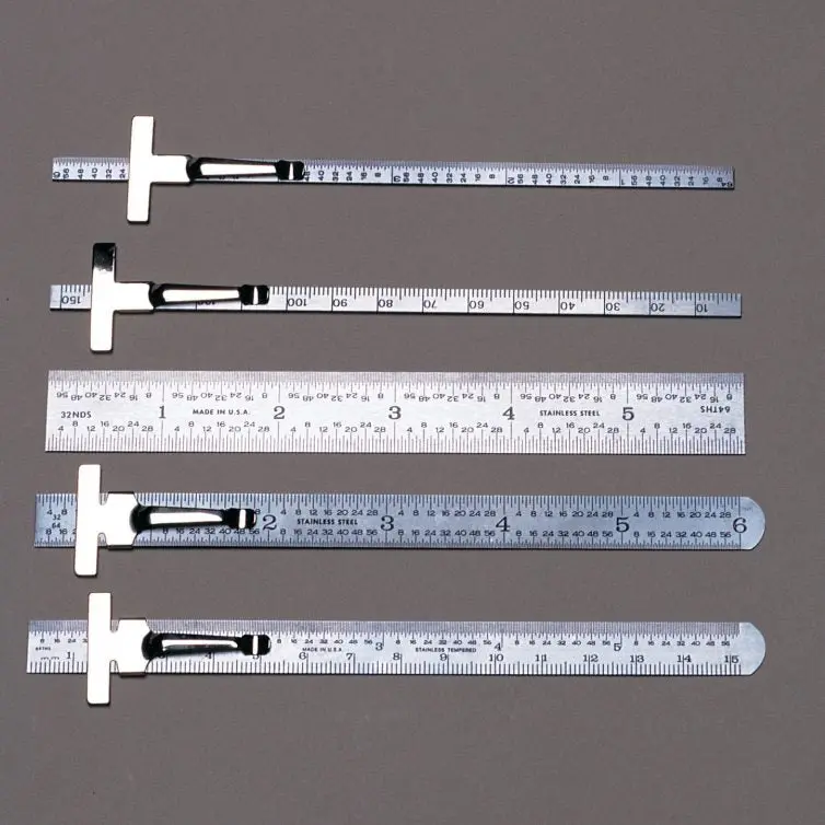 Pec Tools 7407-Ss6 6-Inch Square-End Stainless Steel Flexible Rule 1