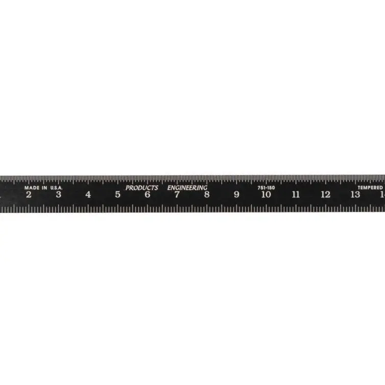 Pec Tools 751-150Ez 150Mm Flexible Black Chrome Metric Tape Rule 1