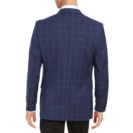 Plaid Two-Button Men’S Suit Jacket 1