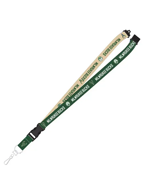 Pro Specialties Group Milwaukee Bucks Repeat Wordmark Lanyard 1