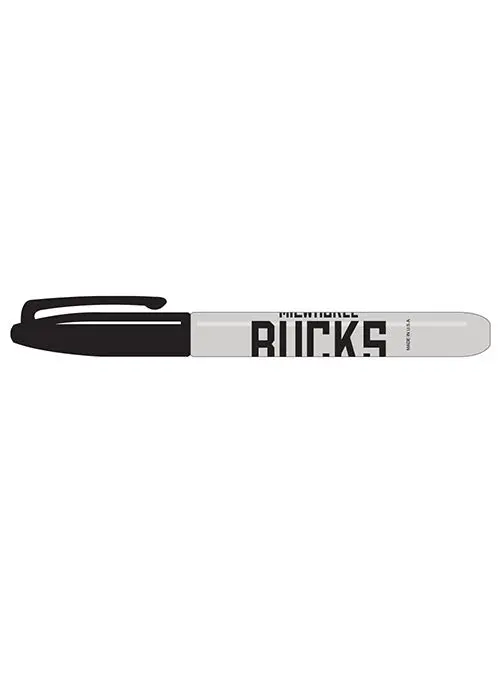 Pro Specialties Group Milwaukee Bucks Wordmark Permanent Marker (Black) 1