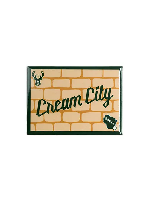 Pro Specialties Milwaukee Bucks 2025-26 City Edition Fridge Magnet 1